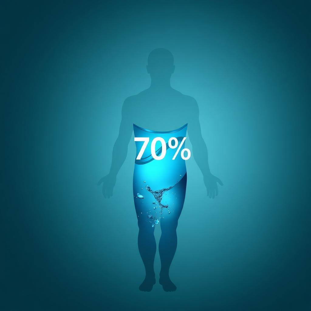 70% do corpo humano é composto por água